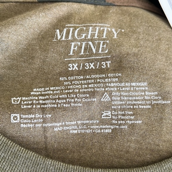 Good Vibed Plus size 3x tee shirt Green camo color - Picture 2 of 2